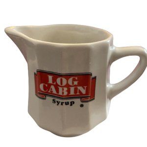 Vintage Log Cabin Syrup 3" Mini Pitcher Creamer